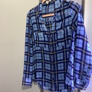 LADIES EXPRESS plaid dress shirt